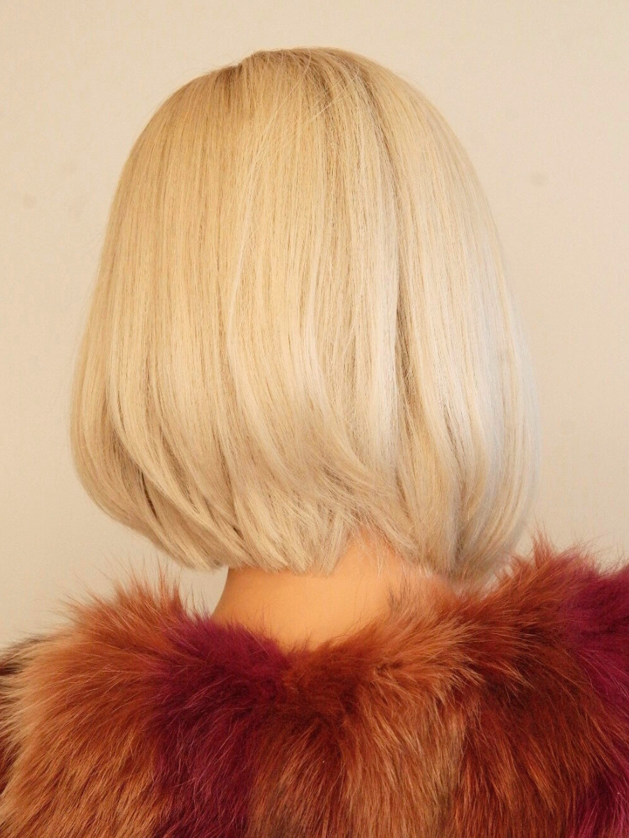 Vicky Classic Bob Wig with Shadow Roots Human Hair Wig, Toronto wig store