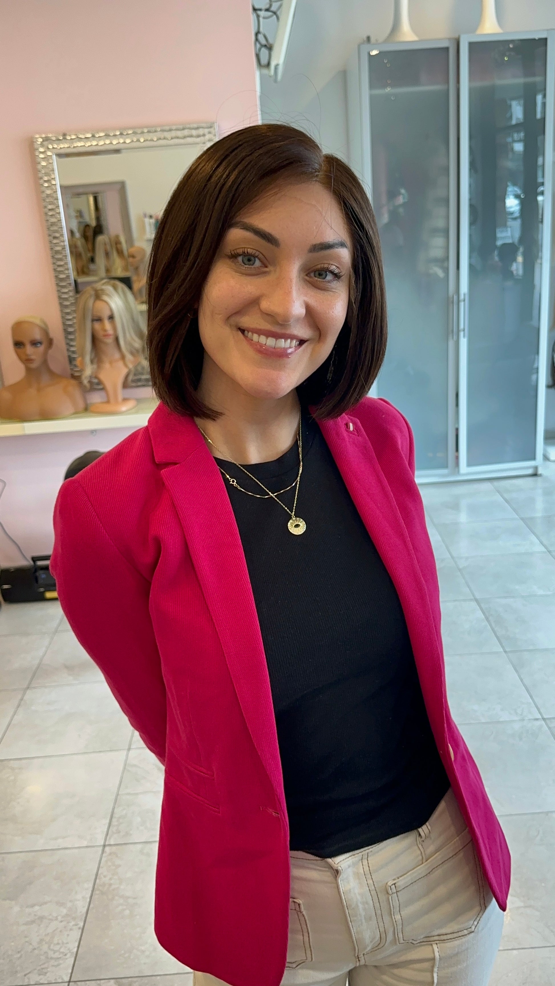 Kathy Dark Short Wig | Premium Human Hair | Wigs R Us Toronto