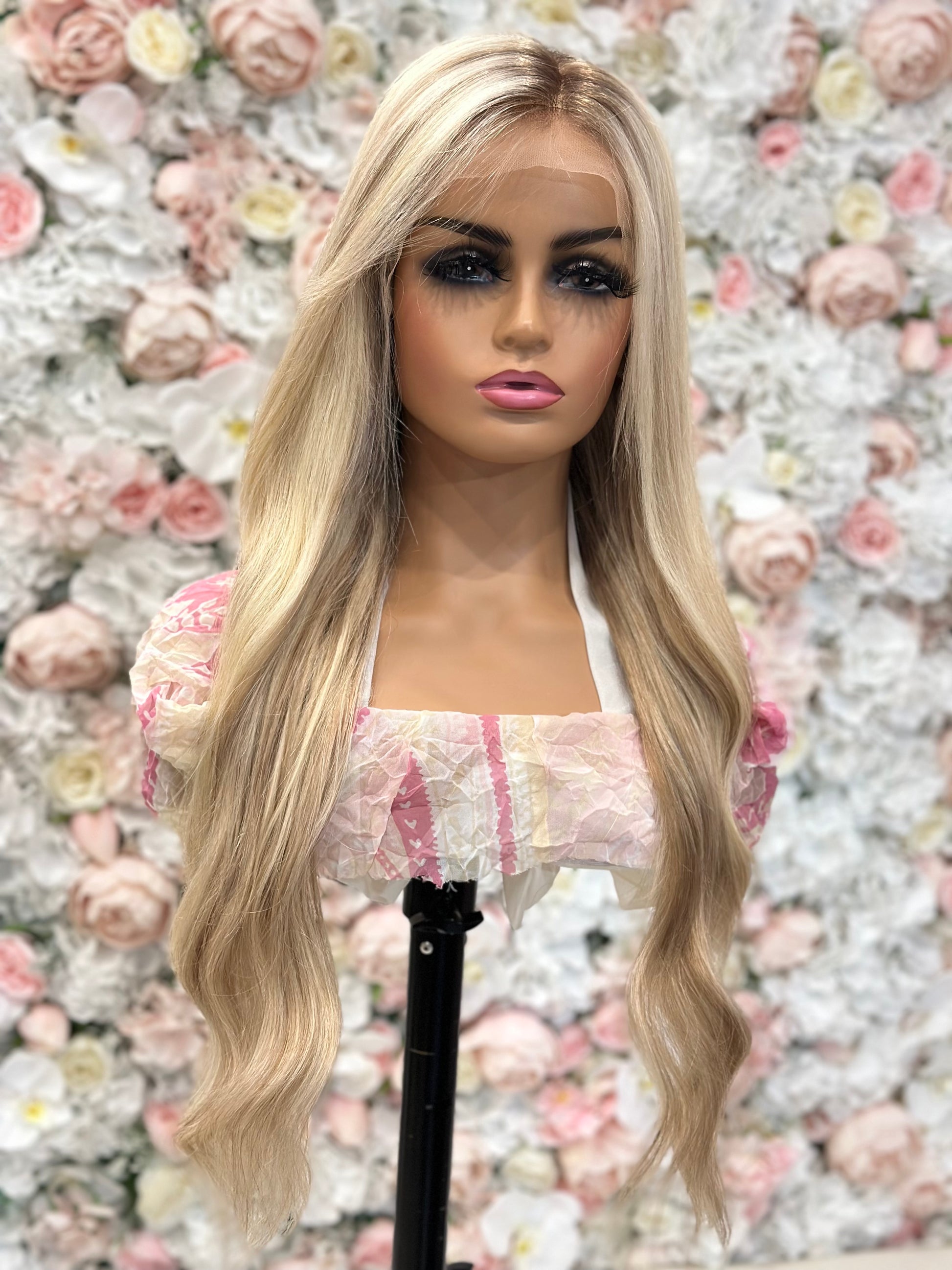 Kathy Human Hair Long Blonde Lace Front Wig| Wigs R Us Toronto