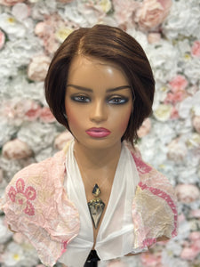 Sarah Human Hair Bob Lace Front Wig