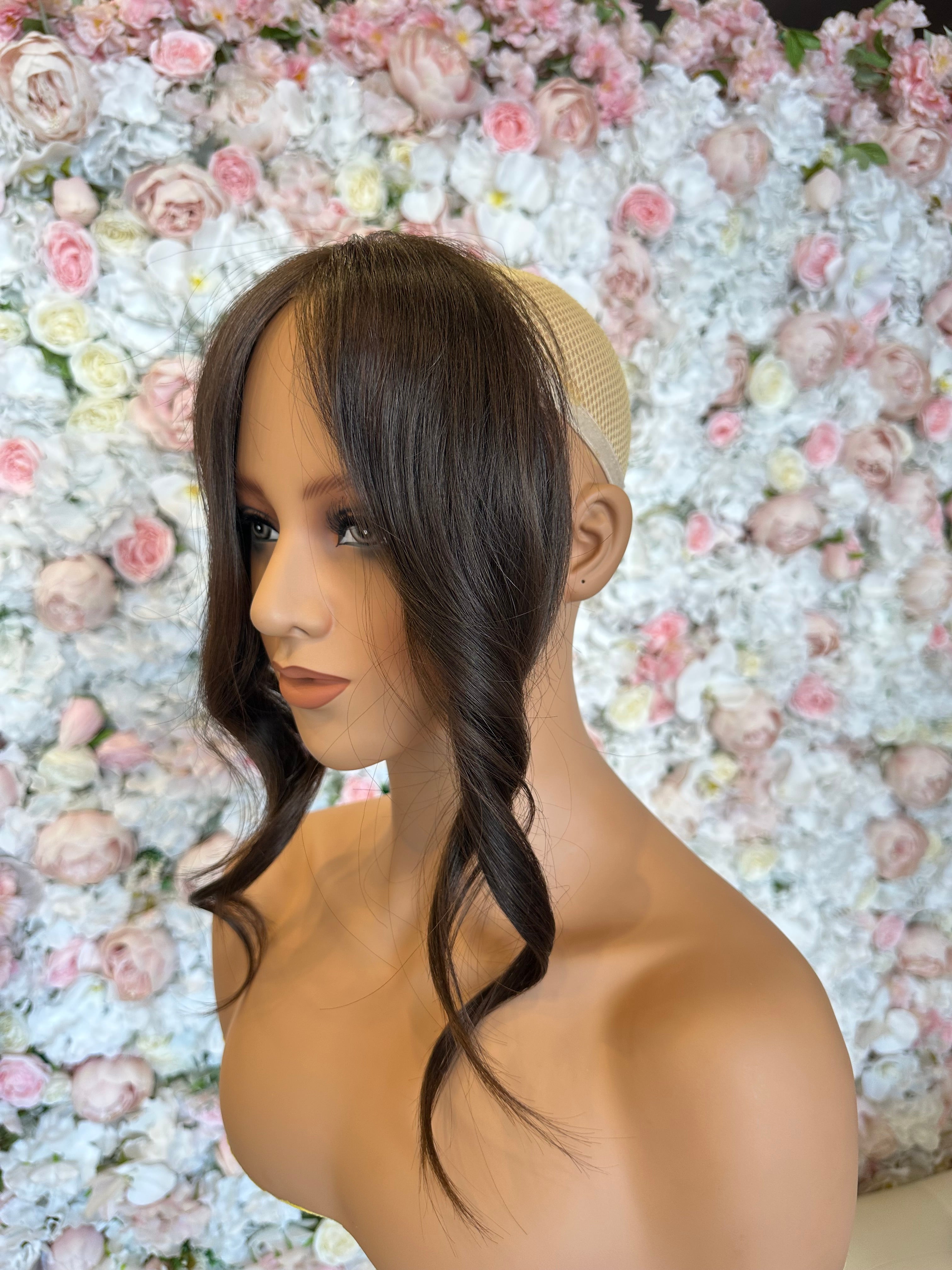 Frontal Hairline Hair Topper for Women - Brown