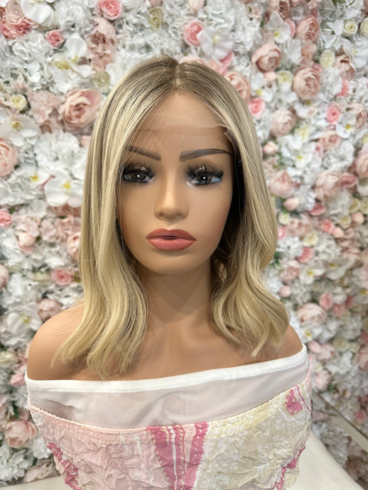 Ria Human Hair Lace Front Blonde Wig