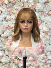 Elena Long Blonde Bob with Bangs- Human Hair Lace Wig