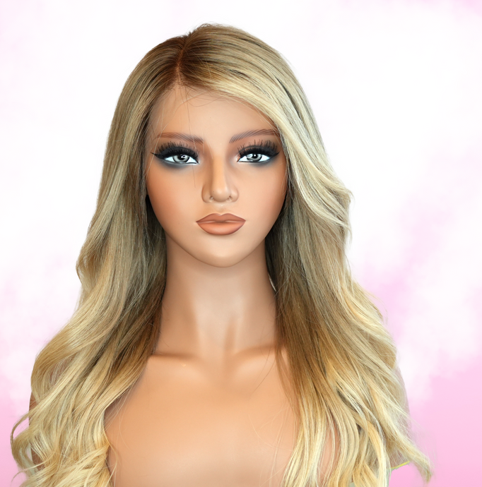 Balayage Blonde Human Hair Wig | Premium Quality 20-22
