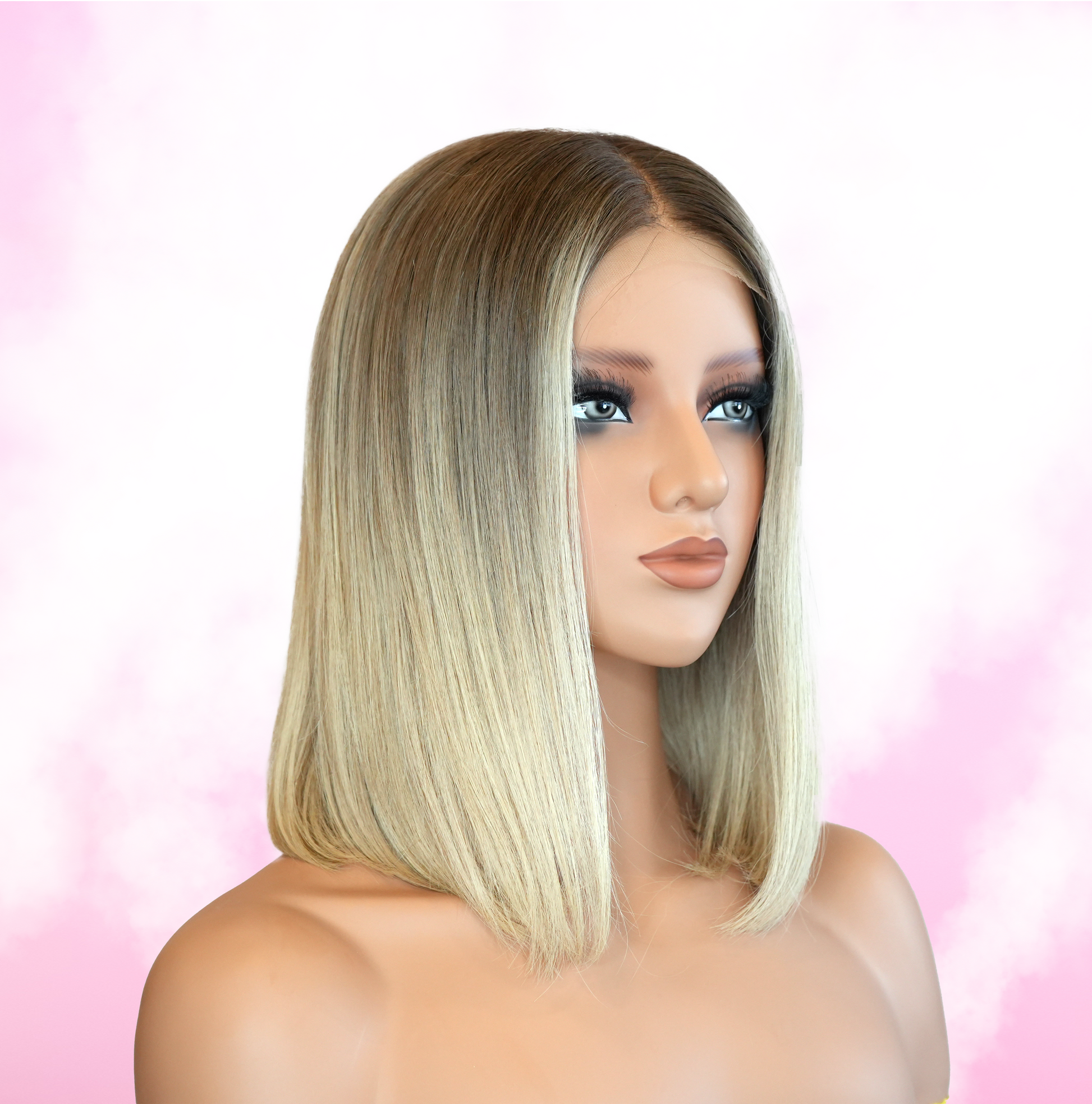 Ombré Blonde Shadow Roots| Human Hair Wig | Premium 14-15"  | Wigs R Us Toronto
