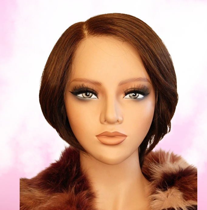 Sarah Human Hair Bob Lace Front Wig | Sleek 10-12