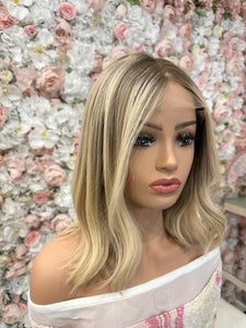 Ria Human Hair Lace Front Blonde Wig