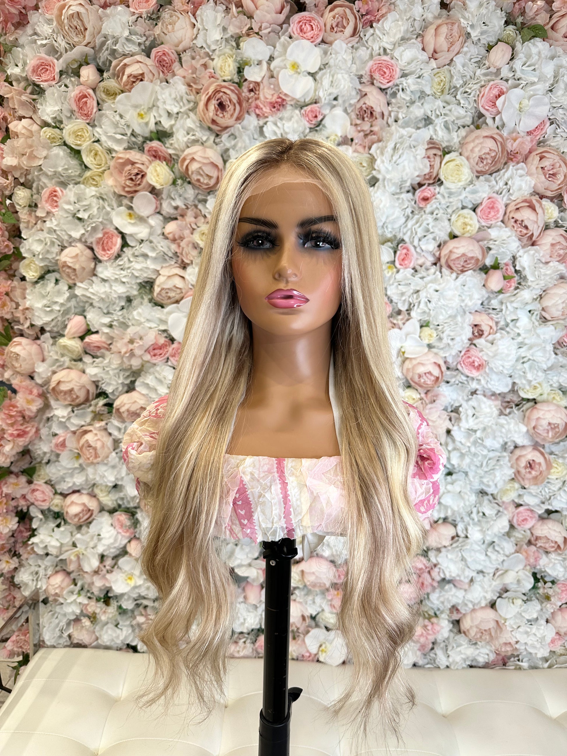 Kathy Human Hair Long Blonde Lace Front Wig| Wigs R Us Toronto