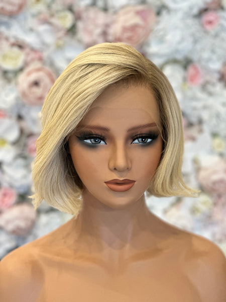 ?? Stunning Long Bob Ombre Light Blonde Replacement Hair Wig  Lace SEXY NWT ?? Amazon.com : Anlimer Ombre Bob Lace Wig for Women Glueless  main image 2