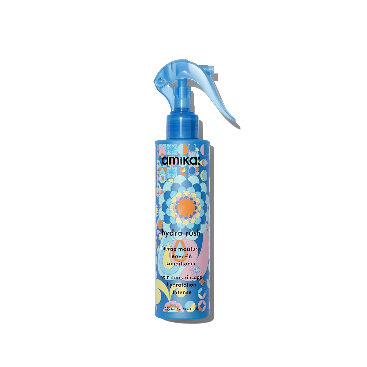 amika Hydro Rush intense moisture leave-in conditioner 200ml spray bottle