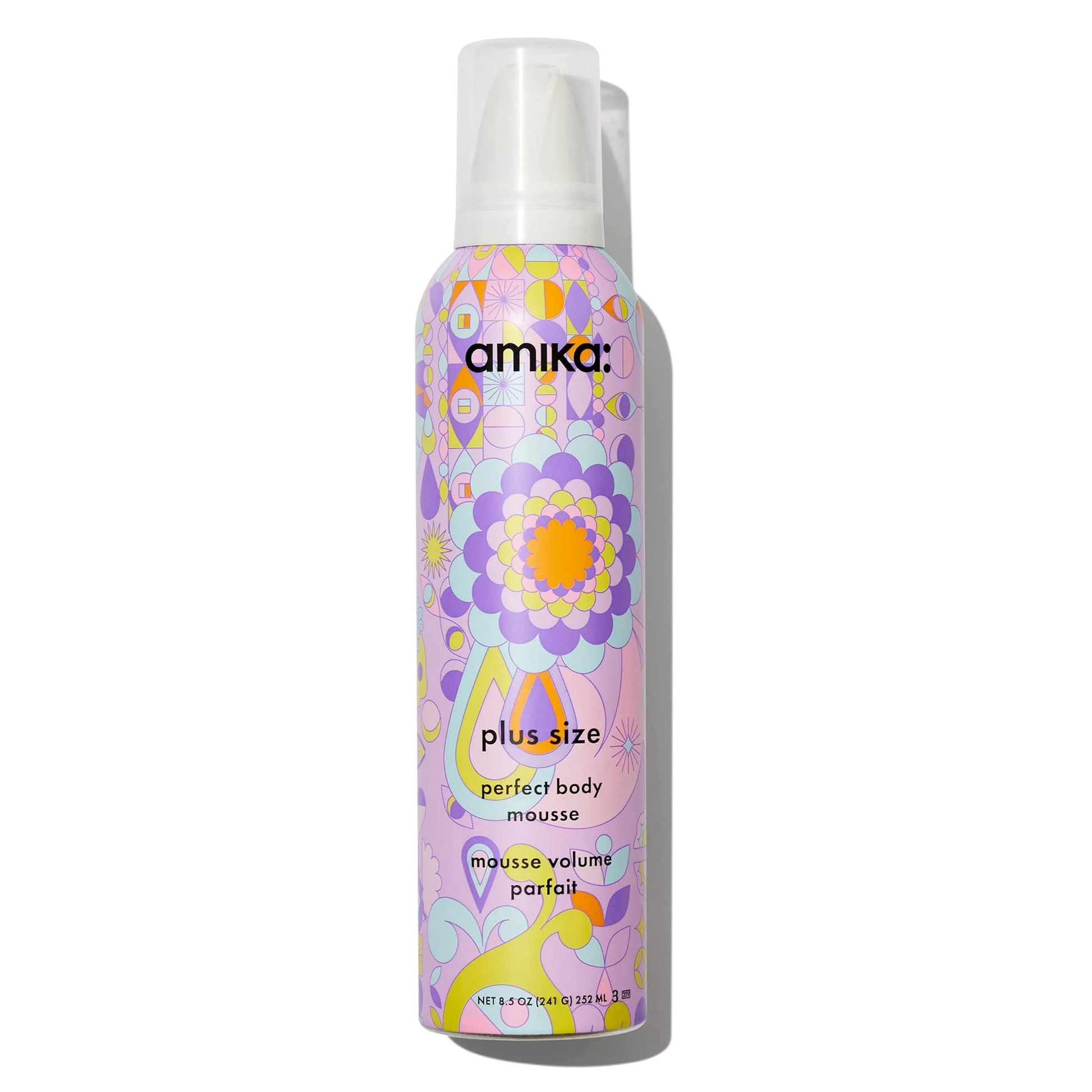 amika Plus Size perfect body volumizing mousse 252ml can