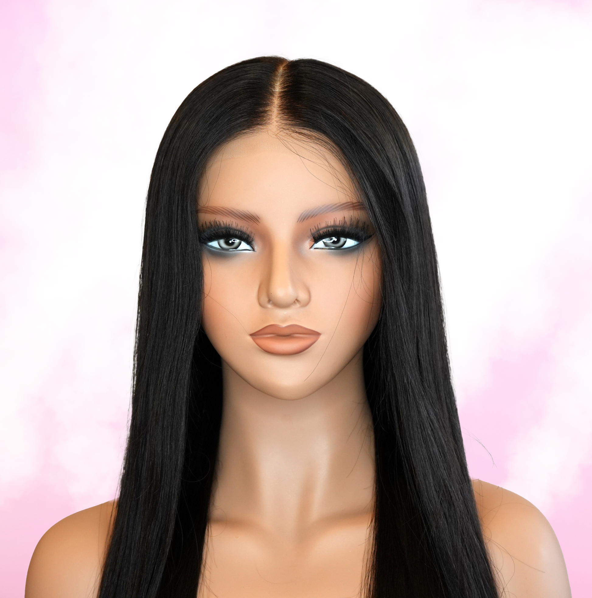 Long Black Lace Front Wig| Human Hair Wig | Premium Quality 20-22" | Wigs R Us Toronto