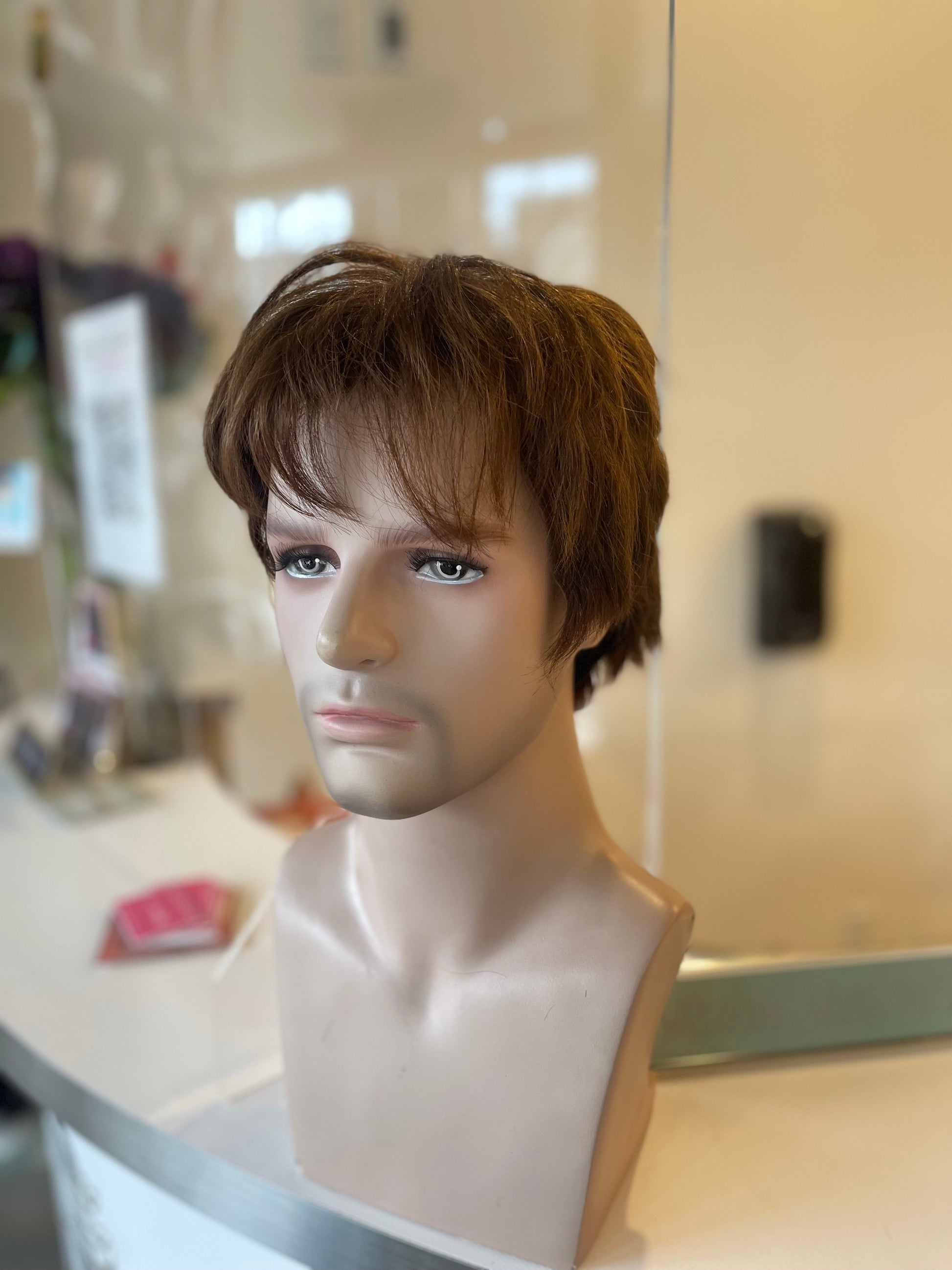Human Hair Men Wig by Wigs R Us