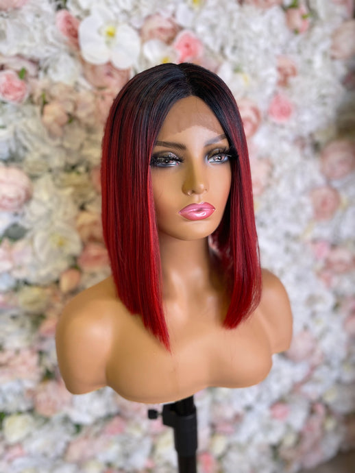 Cherry Synthetic Lace Wig