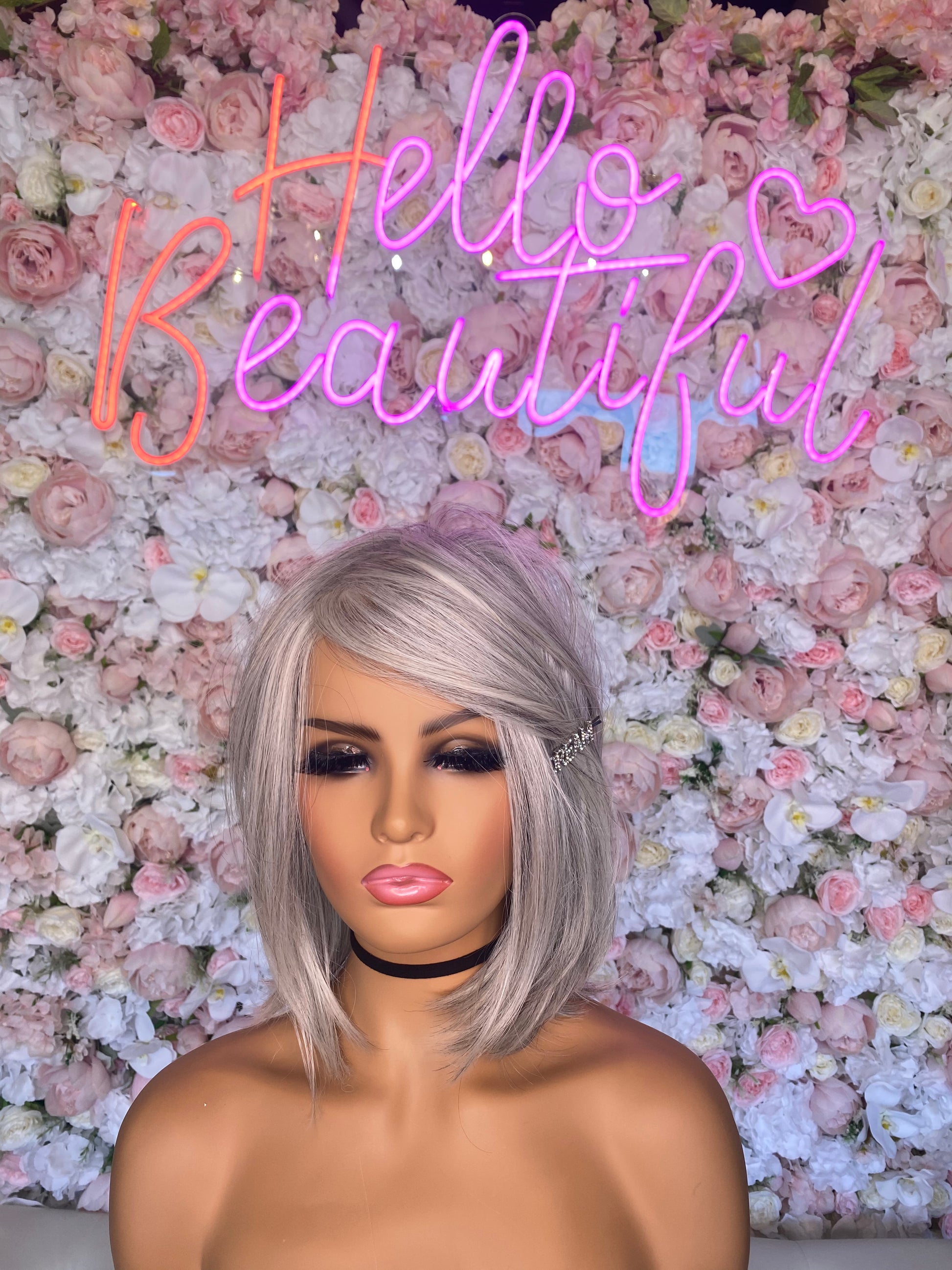 Grey Bob Wig  (Accepting Bookings)